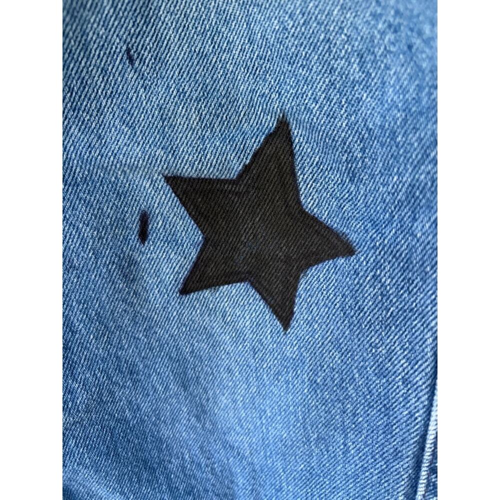 Vtg. 80’s/90’s Brittania Hand-Painted Star Patch Denim Jeans👖 - Picture 12 of 12